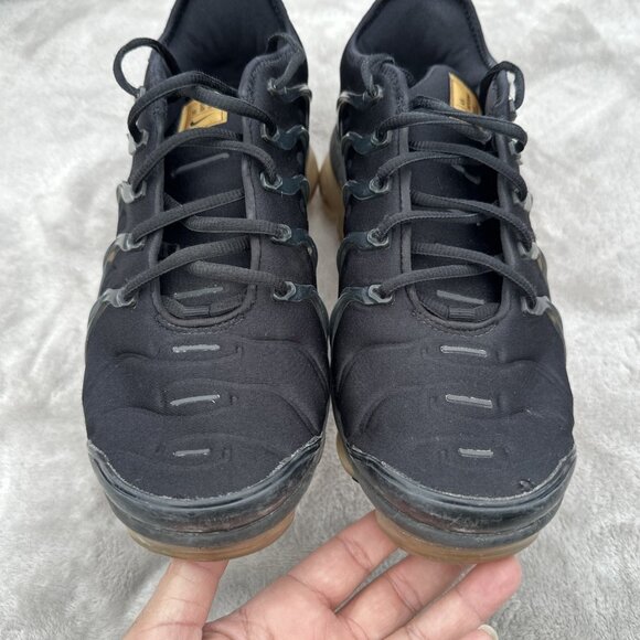 10 - Nike Air VaporMax Plus Black Gold MENS CW7299-001 Sneakers main image 5